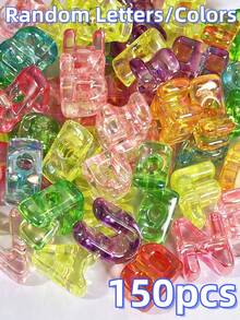 20/50pcs Random Style Acrylic Colorful Letter Beads, Includes 26 Creative English Letters (Upgraded Version), DIY Beading Accessories, Suitable For Making Bracelets, Necklaces, Keychains, Pet Collars And Other Jewelry - Multicolor - View 18