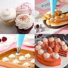 116pcs Cake Decorating Supplies Set, Stainless Steel Piping Tips, Piping Bags, Scraper, With Storage Box, Suitable For Home Cake And Cupcake Decoration - View 9