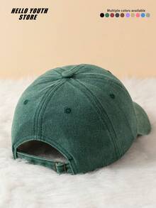1pc Spanish Madrid Pattern Baseball Cap, Lightweight, Comfortable With Sweat-Absorbing And Sun-Protection Multifunctional Baseball Cap, Washed Vintage Hat, Suitable For Daily Outings And Everyday Use, Daily Outfit Decorative Hat - Madrid, Spain - View 3