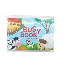 Buku Aktivitas Montessori Busy Quiet Book, Buku Aktivitas Stiker Tahan Sobek, Mainan Edukasi Pelatihan Otak untuk Pembelajaran Kognitif Balita - MultiWarna - View 13