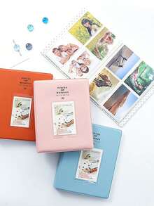 Album ảnh 64 ngăn 3 inch, bìa vân lưới kim cương, sách lưu trữ ảnh mini dạng túi cài cho thẻ Fujifilm Mini, sưu tập kỷ niệm du lịch và trưng bày hàng ngày - Xem 2