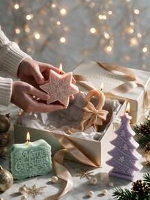 Standing Christmas Candy Cane Silicone Mold Snowflake Candle Mould Christmas Gingerbread Man Tree Soap Concrete Silicone Mould Christmas Home Resin Decor - Multiple Styles - View 4