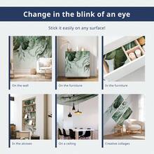 Wall Mural - Oriental Pattern Carpet: Emerald Ornaments And Worn Patterns - Self-adhesive - View 5