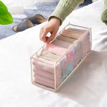 5pcs Fabric Drawer Dividers Storage Organizer Boxes, Multi-Compartment Storage Bins, Suitable For Baby Socks, Underwear And Nursery Small Items - Multicolor - View 20