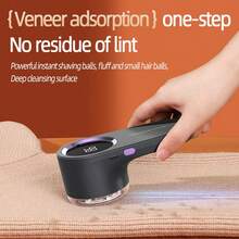 Electric Lint Remover, Pill Remover And Fabric Shaver, Dual Blade Design - Portable And Easy To Clean, Suitable For Home Or Apartment Use. Includes Battery Level Indicator (Great Christmas Gift) - Visual dust collection box - View 7