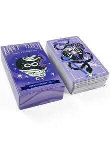 1 Box Apple Tarot II 78-Card Deck , Forbidden Desire Serpent Set,The Overall Style Is Mysterious And Seductive.,Used For Meditation And Divination Games - Multicolor - View 6