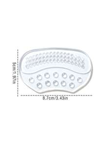 2PCS Ultra Soft Silicone Heel Pads, Anti-Chafing, Anti-Slip High Heel Shoes, Women's High Heels, Heel Pads, Suitable For Most Size Changes, Half Size Inserts, Change Half Size - Heel Grips - View 3