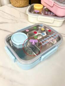 便當盒 分隔式日式便當盒 適合野餐、辦公室、徒步、露營 - 彩色 - 查看 7