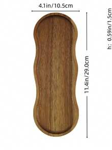Wavy Acacia Wood Charcuterie Board, Asymmetrical Wooden Cheese Board Snack Tray, Stackable Food Serving Platter, Multipurpose Fruit Bread Display Tray, Suitable For Picnic Camping Party, Home Kitchen Dining Accessory, Used For Cheese Snacks Coffee Tea - View 9
