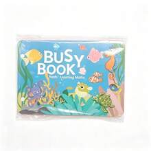 Buku Aktivitas Montessori Busy Quiet Book, Buku Aktivitas Stiker Tahan Sobek, Mainan Edukasi Pelatihan Otak untuk Pembelajaran Kognitif Balita - MultiWarna - View 11