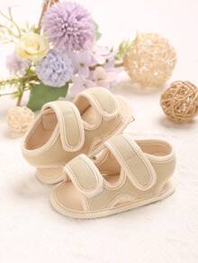 Infant Pre-Walking Shoes 0-1 Years Old Boys Casual Sandals Solid Color Breathable Comfortable Spring Daily Walking Shoes - Apricot - View 4