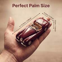 Classic Convertible Vintage Car Simulated Alloy Diecast Model, Retro Old Vehicle Collection Desktop Ornament, Play Car Toy, 3 Colors Optional - Multicolor - View 4