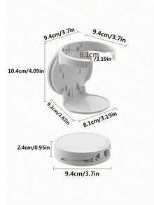 2/1pc Foldable Wall-Mounted Cup Holder, No-Drill Coffee Cup Storage Rack, Suitable For Desk And Cabinet Door, Space-Saving Cup Organizer For Office, Dorm And Home Daily Use - Multicolor - View 3