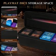 Trading Card Storage Case, Large Capacity 1000+ Card Holder With 5 Card Storage Boxes & Inner Tray, EVA Hard Shell Carrying Organizer For TCG, MTG & Sports Cards (Cards & Playmat Not Included) - View 5