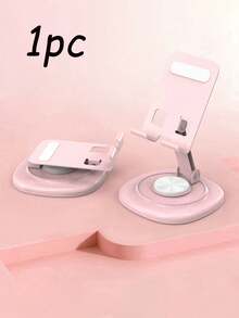 1PC Rotating Foldable Phone Stand, Minimalist Multi-Functional Design, Portable Folding Structure, Stable And Anti-Slip, Easy To Carry And Store, Adjustable Angle, Metal Material, Simple And Practical, Suitable For Office, Camping And Watching Movies, Metal Rotating Phone And Tablet Stand - One Size - View 11