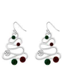 1 Pair Charming Cubic Zirconia Earrings For Women, Wedding, Engagement, Party, Jewelry, Christmas Gift - 1# - View 5