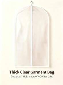Clothing Dust Cover, 3D Dust Cover, Hanger Cover, Long Suit Fabric Hanging Storage Bag, Large Dry Cleaning Bag, Coat Transparent Waterproof Suit Cover, Clothing Storage, Dust-Proof Suit Hanging Bag - Multicolor - View 9