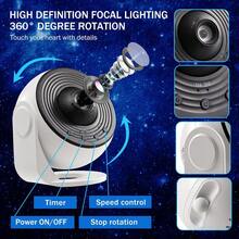 13-In-1 Galaxy Projector Light With Rotating Images - 180° Adjustable Bracket, Dimmable, 1h/2h Timer, USB Powered, Bedroom Sleep Aid, Astronomy Enthusiast Gift, Home Planetarium Decor, Holiday Atmosphere Light - Multi-color light - View 6