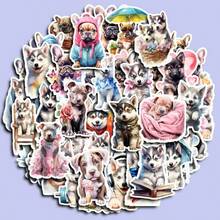 Set 50 Stiker Anjing Lucu, Bahan Vinyl, Cocok untuk Botol Minum, Laptop, Komputer, dan Ponsel, Sempurna untuk Wanita, Pelajar, Guru, dan Pecinta Kerajinan Tangan - MultiWarna - View 1