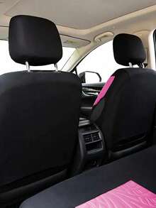 8pcs/9pcs/17pcs Breathable Car Seat Covers Set, Butterfly Pattern, With Soft Plush Steering Wheel Cover, Gear Shift Cover, Handbrake Cover And Rhinestone Plush Pendant, Create Comfortable Driving Experience - Multicolor - View 7