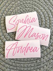 1/5/10pcs Customized UV Transfer Stickers, Space Category Text Customization, Arrangement Node Labeling Production, Decorative Glassware Adhesion Sealing, Soft Decoration Gift Box Appearance Modification, Indoor Scene Decoration Arrangement - Multicolor - View 7