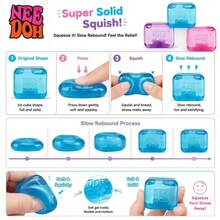 asmodee 4pcs Schylling NeeDoh Soft Cute Toys, Ice Cube Square Squeeze Toys, Anxiety Relief, Soft Cute Toys, Stress Relief Toys, Suitable For Office Relaxation/Home Entertainment, Fun-Filled, Great Choice For Graduation Gifts, Wedding Gifts, Toys, Bag Charms, Plush Toys, Birthday Gifts, Room Decor - Multicolor - View 8