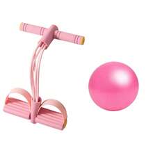 2-In-1 Home Fitness Set, Foot Pedal Resistance Band + Mini Pilates Yoga Ball, Suitable For Home Gym Waist, Abdomen, Arm, Leg Training Fitness Kit - A - View 10