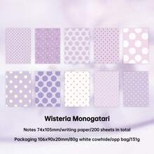 Frosted Polka Dot Series Round Dot Memo Pad 200 Sheets Style Polka Dot Planner Background Decoration Message Paper - one-size - View 18