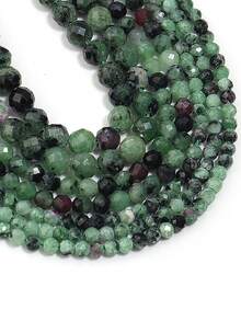 1 Strand 2/3/4mm Faceted Natural Epidote Beads For Jewelry Making DIY Bracelet Waist Beads Chain Bracelets Accessories - Multicolor - View 6