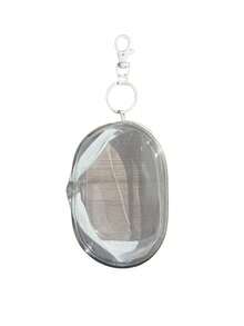 1PC Portable Mini Transparent Zipper Storage Bag, Compact Multifunctional Storage Bag, Headphone And Charger Case With Keychain,Wedding,Room Decor,Bathroom Accessories,Back To School,College Essentials,Nail Supplies,Fall Deorations,Fan - Multicolor - View 14