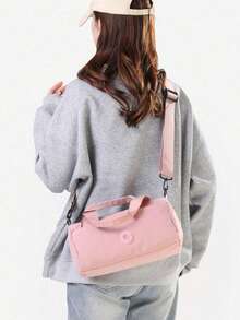 Women's Small Multifunctional Crossbody Bag, Solid Color Lightweight Mini Fitness Travel Bag, Multi-Purpose Shoulder Handbag, Suitable For Work, Shopping, Daily Outings - Multicolor - View 4