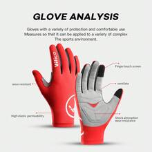 VILICO Cycling Gloves, Adjustable Fit, Non-Slip, Unisex, Suitable For Outdoor Hiking And Tennis - Multicolor - View 6