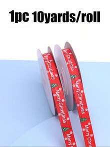 10 Yardas/Rollo Cinta de Envoltura de Regalo Navideña con Acabado Acanalado y Lámina Dorada, Cinta de Sellado de Decoración Navideña, Adecuada para Fiesta Navideña, Decoración de Cajas de Regalo de Repostería, Decoración Navideña, Envoltura de Regalos para Fiesta Navideña - Talla única - Ver 12