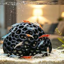 多孔球形蝦繁殖洞穴水族裝飾，蝦躲藏飾品，適用於淡水蝦繁殖與休息，魚缸裝飾 - 歡樂水族 - 查看 2