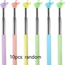 5pcs Retractable Pointer Sticks, Retractable Pointer, Suitable For Teachers, Retractable Finger Pointer, Retractable Reading Supplies, Birthday Gift, Party Supplies - A - View 11