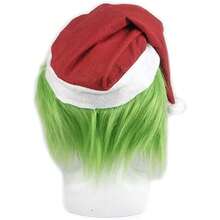 The Grinch The Christmas Green Fur Monster Mask Headgear, Christmas Thief Character Cosplay Funny Prop (Random Style Shipped) - Multiple Styles - View 8