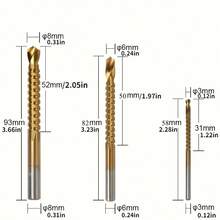 6-Piece Step Drill Bit Set - Cast Iron Cutting Drill Bits 4-20, 4-12/3-12mm, 3/6/8mm, Suitable For Woodworking And Metal Core Drilling Tools Tools For Men Work Tools - A - View 3