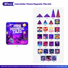 Cartoon Pattern Magnetic Building Blocks Set, 3D Magnetic Tiles Puzzle Toy For Kids, Early Education Educational Toy To Develop Spatial Imagination, Parent-Child Interactive Tabletop Game, Fun Desktop Decoration, Suitable For Children, Teenagers And Adults, Surprise Collectible Gift Box, Ideal Birthday, Holiday And Party Gift For Boys And Girls - Multicolor - View 15