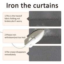 FLYINGCURTAINS Lightweight Semi Blackout Curtains With Tropical Rainforest Pattern Filter Curtains For Privacy Protection, Thin Gauze Curtains, Pole Bag Style Soft Curtains Suitable For Bedroom And Living Room Decoration - Grey - View 7