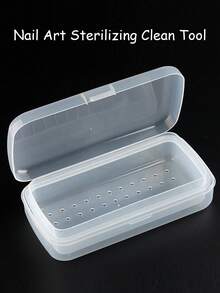 Nail & Eyelash Sterilization Box, Plastic Disinfection Cleaning Box, Alcohol Soaking Tool, Foot Care Storage Box - Multicolor - View 8
