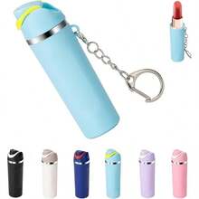 1pc Multi-Color Mini Lipstick Perfume Storage Keychain, Portable Hook, Lightweight Bag Charm, Daily Gift, Suitable For Backpack And Handbag Decoration - Multicolor - View 9