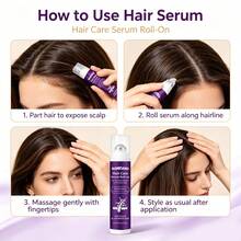SUMIFANG No-Rinse Rollerball Scalp Serum, Contains Multiple Hair Nourishing Ingredients, Repairs Scalp, Fast Absorption, Improves Fine And Flat Hair Texture, Strengthens Hair Roots, 15ml - Full Size - View 7