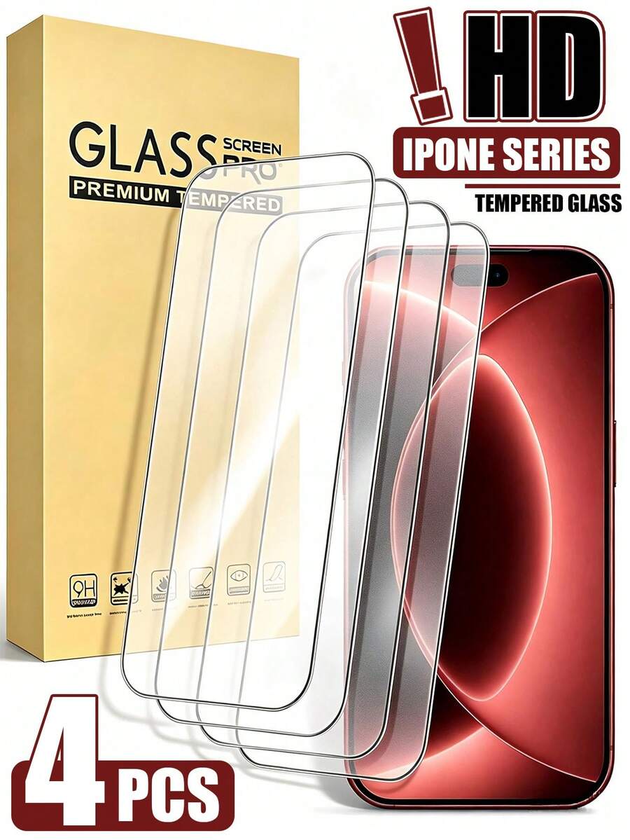 Mr. War Gorilla 4pcs/Pack, Screen Protector Film With Silk-Printed Edge Design, High-Definition Transparent Design, High Light Transmittance Restoring True Screen Display Effect, Clear And Delicate Image Without Fogging. The Film Surface Is Smooth And Delicate, With Good Touch Responsiveness, Sensitive Operation Without Delay, And Anti-Fingerprint Hydrophobic Coating. Suitable For Various Occasions, Such As Home, School, Cafe, Transportation, Etc., Meeting Daily Protection Needs.