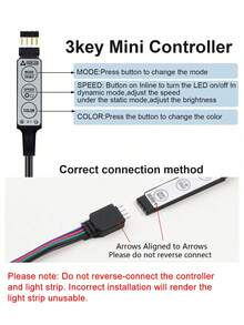 USB Powered RGB TV Backlight Strip, Color Changing Ambient Light, Suitable For TV, Computer Monitor, Home Theater Decoration, Room, Living Room And Cabinet Decorative Ambient Light Strip - Multicolor - View 9