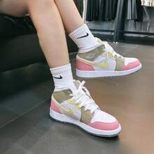 Nike 女款 Air Jordan 1 休閒板鞋 - 粉色 - 查看 10