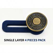2/4/6-Pack Pants Button Extender, Universal Jeans Waist Size Changer, Belt Extender Buckle, Waist Expanding Button Pants Waist Adjustment Extender, Pants Too Small Can Be Made Larger Without Sewing, Maternity Pants Stretch Button, Easy To Use - A - View 11