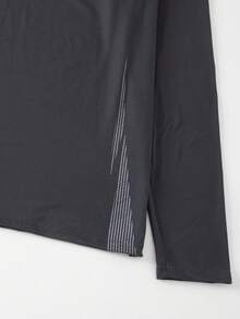 2pcs Men's Thermal Underwear Set, Crew Neck Top + Pants, Winter Base Layer Innerwear - Grey - View 6
