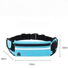 1Pc Reflective Sports Running Waist Belt, Adjustable Elastic Phone Storage Pouch, Outdoor Workout Daily Accessory, Christmas Gift - Multicolor - View 4
