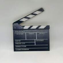 1 buah Papan Klapper Film Kayu, Dekorasi Meja Kreatif, Alat Peraga Fotografi, Dekorasi Ruangan, Dekorasi Rumah, Dekorasi Liburan, Cocok Untuk Penggunaan Dalam dan Luar Ruangan - B - View 6