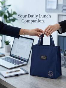 Portable Large Capacity Insulated Cooler Bag, Waterproof Non-Deformable Easy To Clean, Multi-Functional Canvas Tote Lunch Bag, Suitable For Picnic, Daily Use, Work, Outdoor, Date, Party, Camping, Office, School, Restaurant, Kitchen, Beach, Gift - Multicolor - View 11
